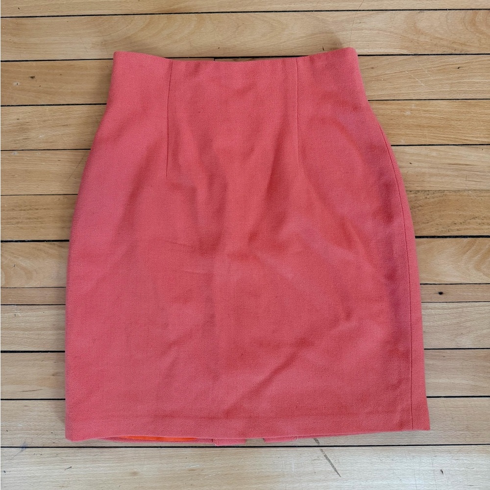 Women's Orange/Coral Pencil Skirt